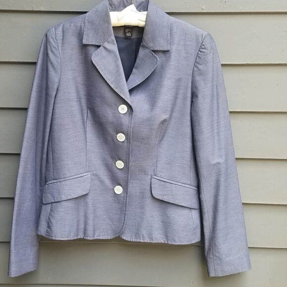 Gorgeous Louben Blue Gray Blazer Size 6 - Picture 1 of 10